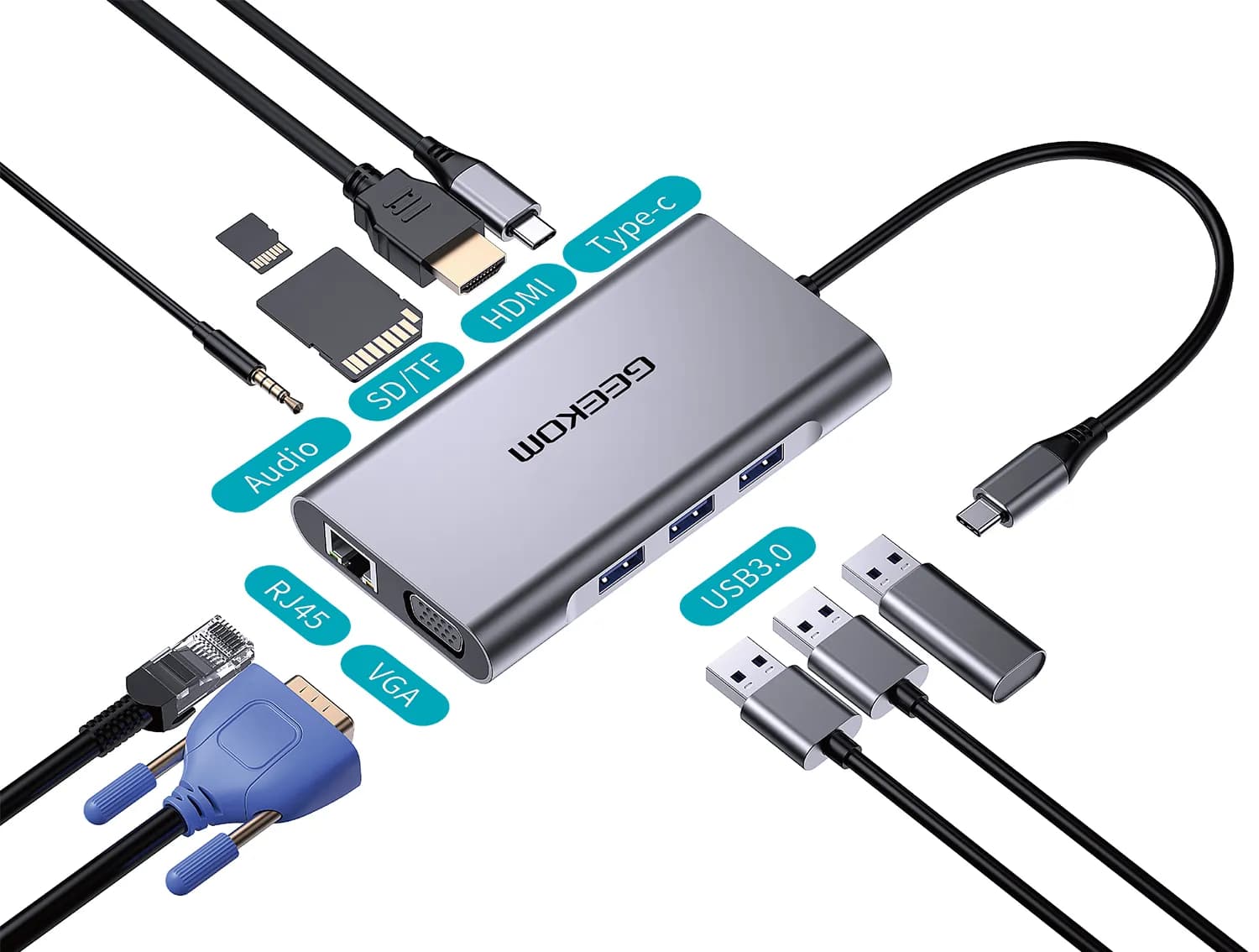 GEEKOM USB HUB