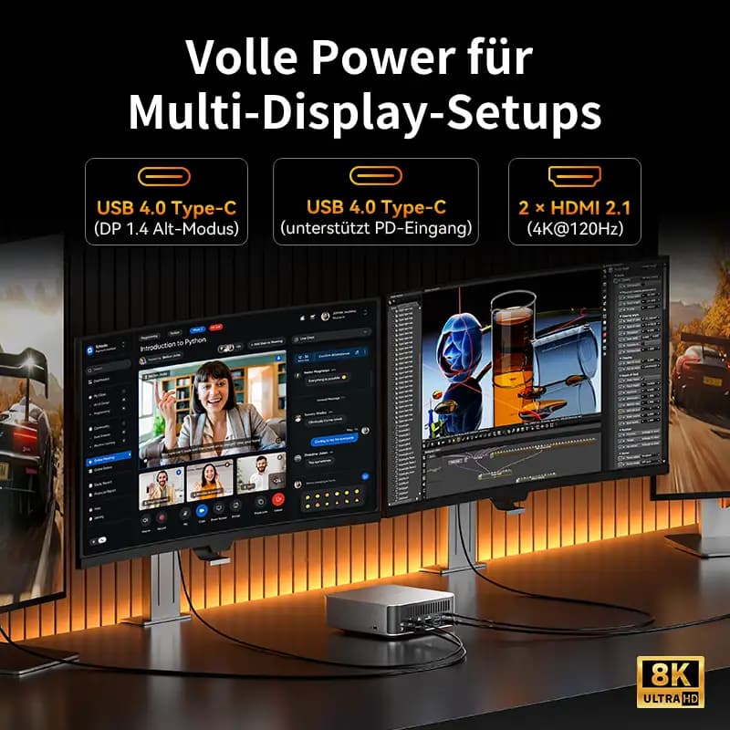 Geekom A9 MAX Mini PC: Volle Power für Multi-Display-Setups