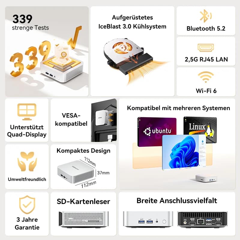 ✨NEU: GEEKOM A5 Pro 2026 Edition Mini-PC | AMD R5-7530U