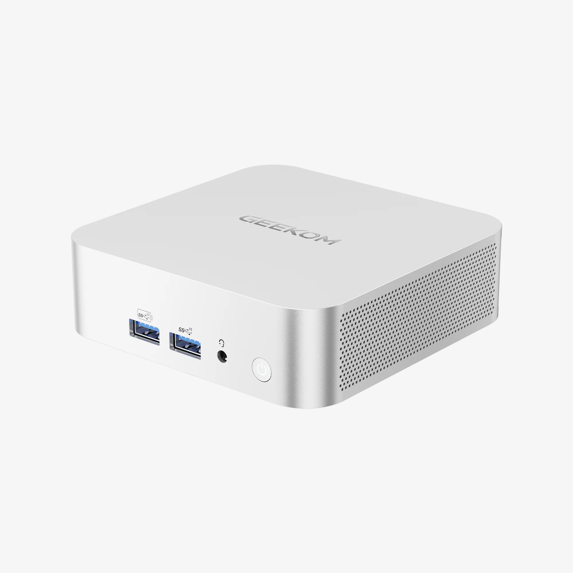 GEEKOM Mini-PC – Schematische Darstellung des Äußeren