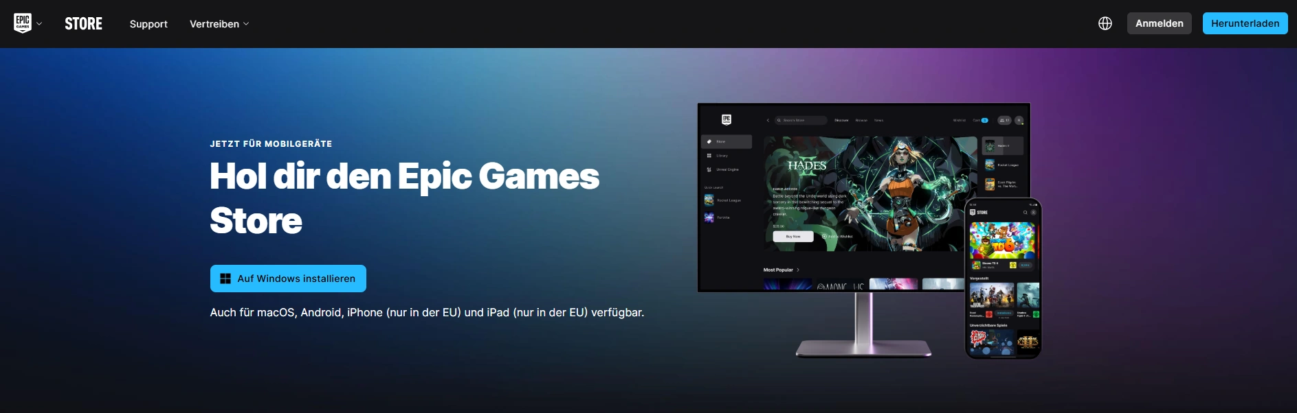 Epic Games Launcher herunterladen