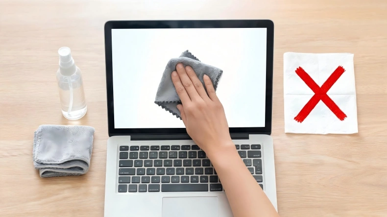 Laptop Bildschirm reinigen: So entfernen Sie Fingerabdrücke und Staub – ohne Schäden