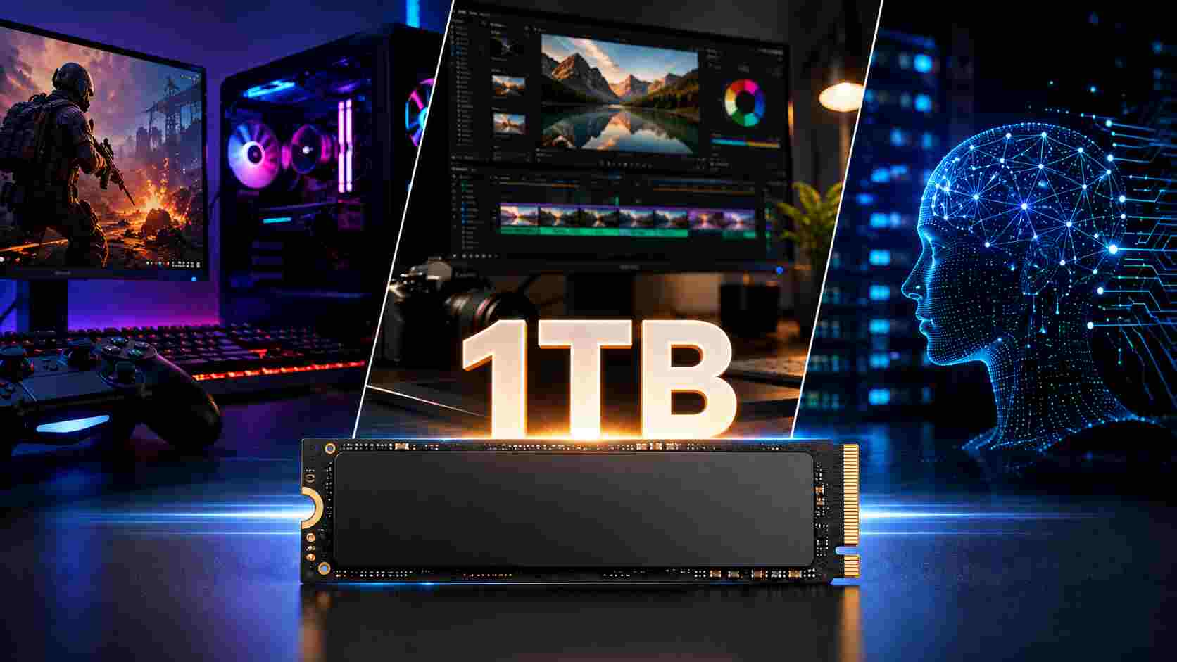 Reicht eine 1TB SSD 2026 noch? Der ehrliche Check für Gaming, Kreativarbeit und KI