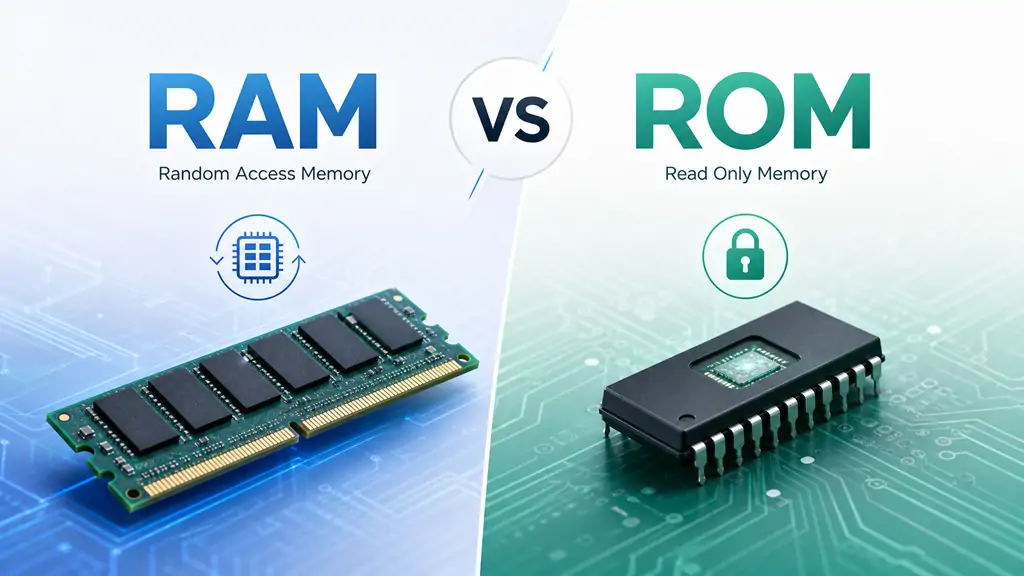 RAM und ROM: Bedeutung, Unterschied und Funktionsweise im Computer